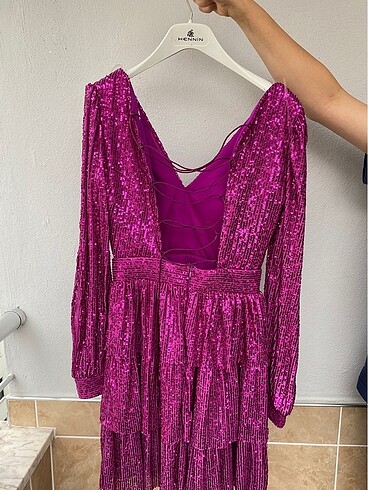 Diğer Pembe Mini Elbise