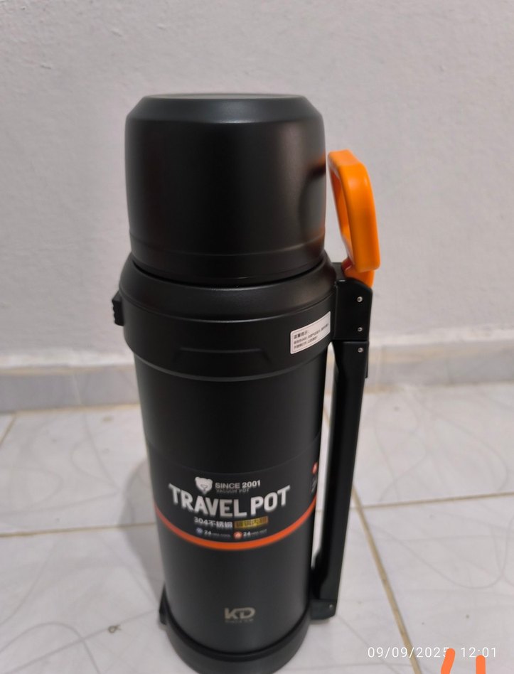 Okadi Siyah Vakumlu Termos 2.5L - Görsel 3