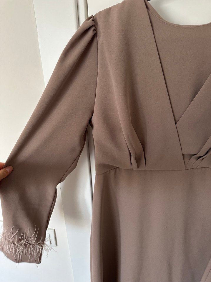 Bohem Etnik Desenli Uzun Kol Detaylı Elbise - Görsel 3