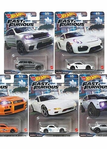 Hot wheels f&f premium set