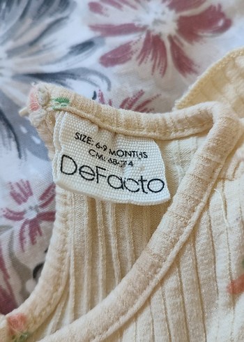 Defacto Fitilli çıtçıtlı Bebek Kız Tulum