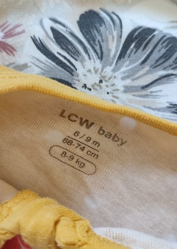 LC Waikiki Çiçek Desenli Fermuarlı Bebek Kız Tulumu 2 li