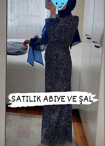 Abiye elbise + şal