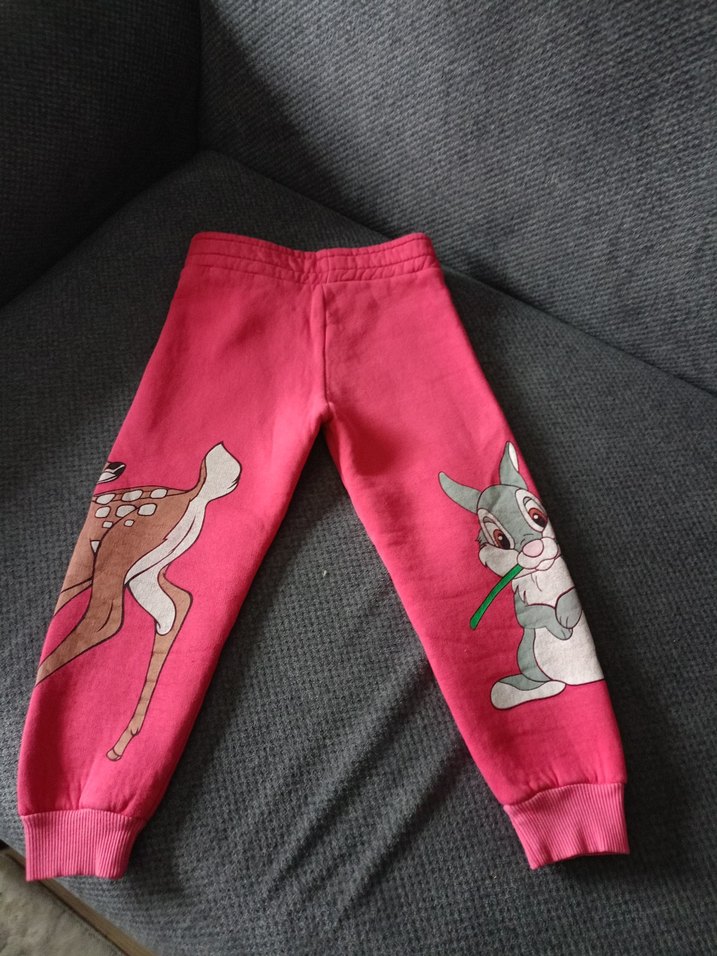 Kız Çocuk Pembe Baskılı Eşofman Altı - Görsel 2