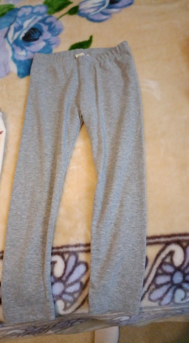 Gri Pamuklu Kız Taytı, Rahat Kesim - Görsel 4