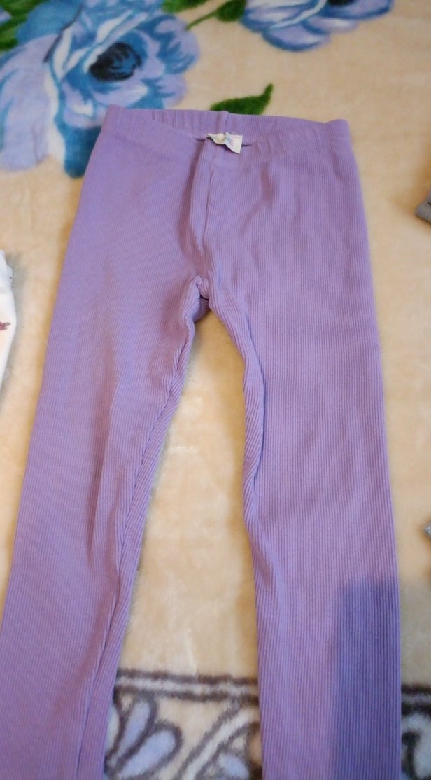 Gri Pamuklu Kız Taytı, Rahat Kesim - Görsel 3