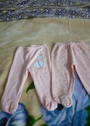 Pembe Bebek Kız Patikli Pantolon Seti
