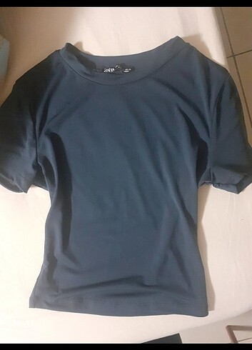 s Beden zara basic polyamid tshirt