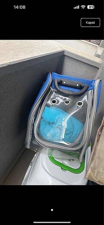 Kedi taşıma çantası