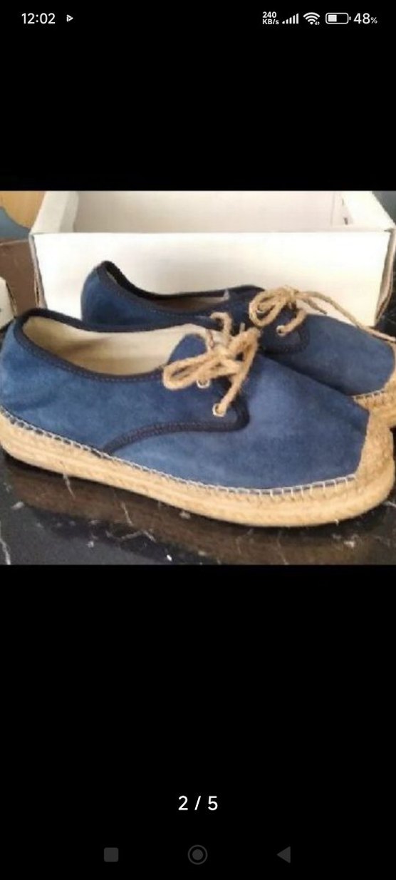 Lacivert Süet Kadın Espadril - Görsel 2