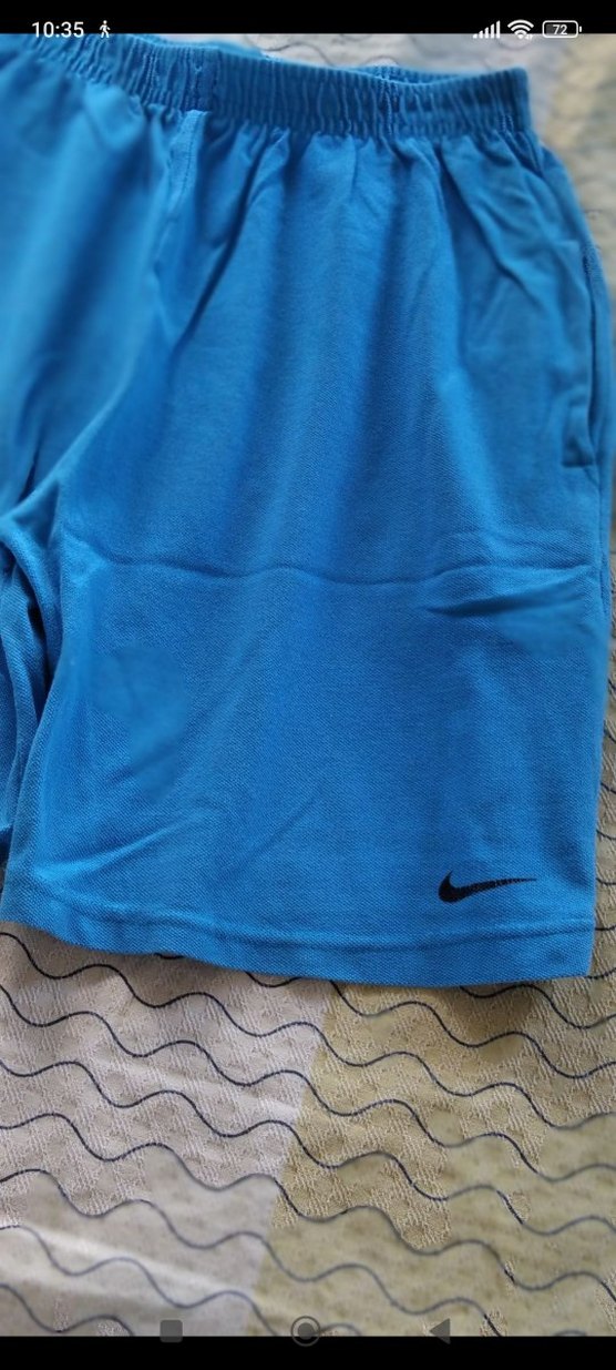 Erkek Mavi Spor Şort Elastik Bel - Görsel 3