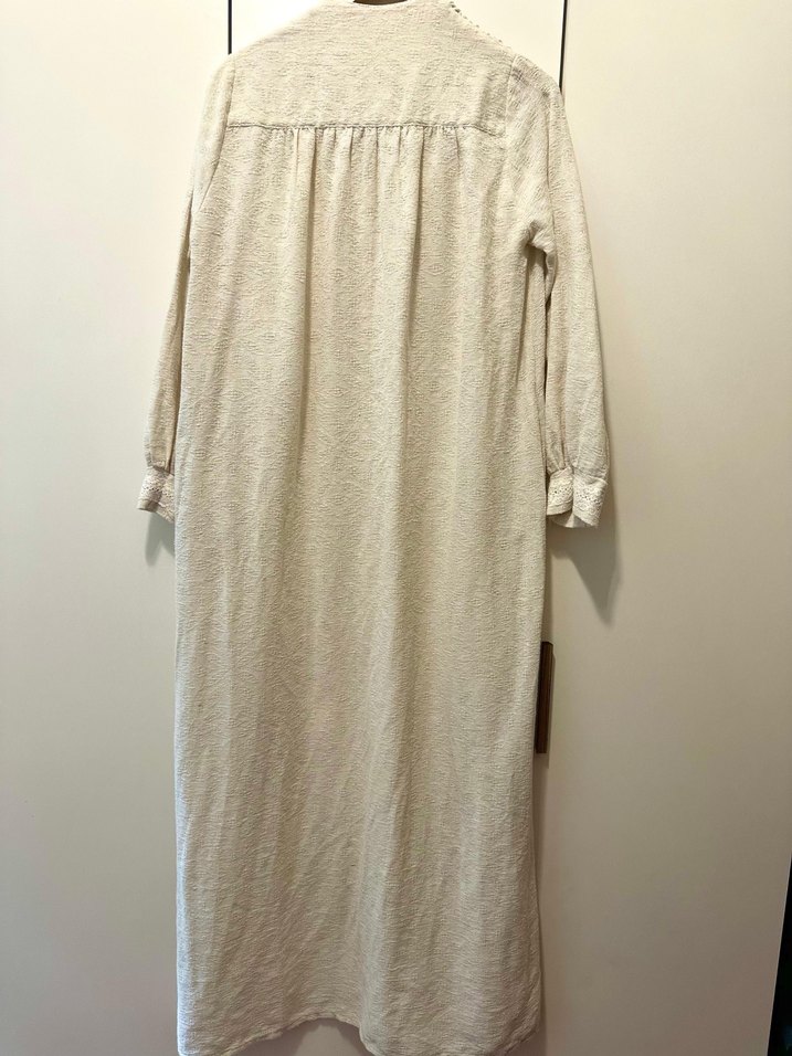 Krem elbise - Görsel 3