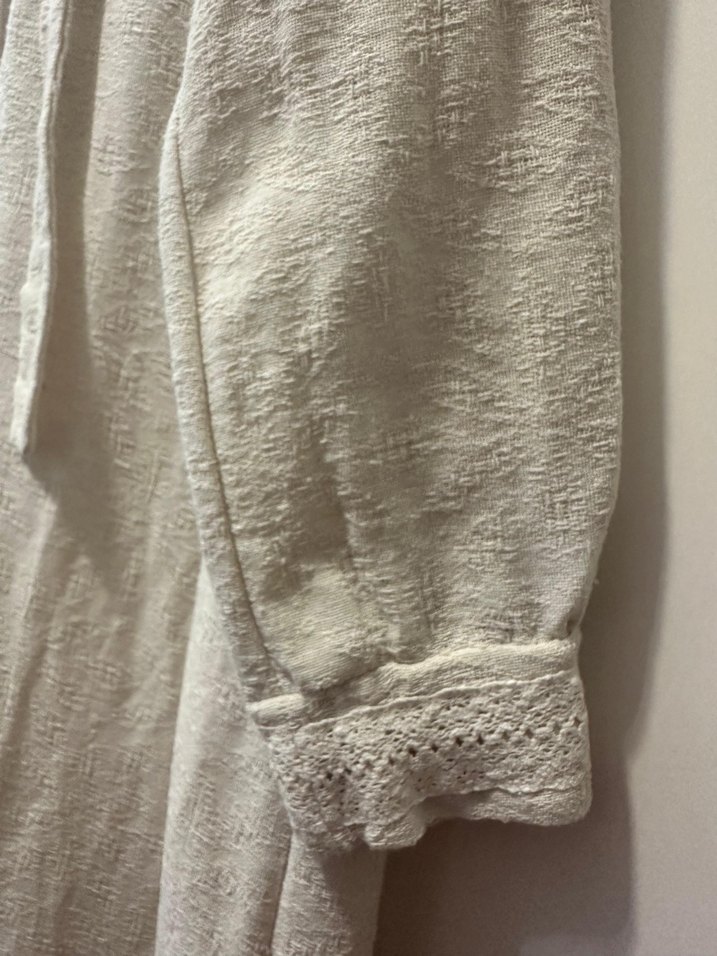 Krem elbise - Görsel 4