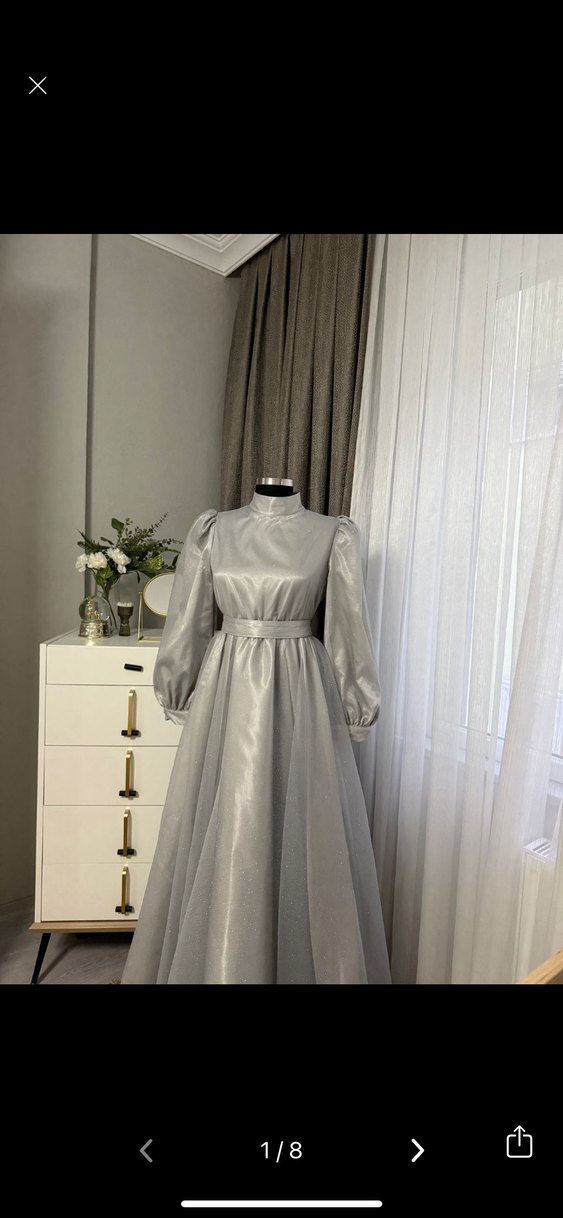 Melisa tarhanacı gri peri abiye - Görsel 2