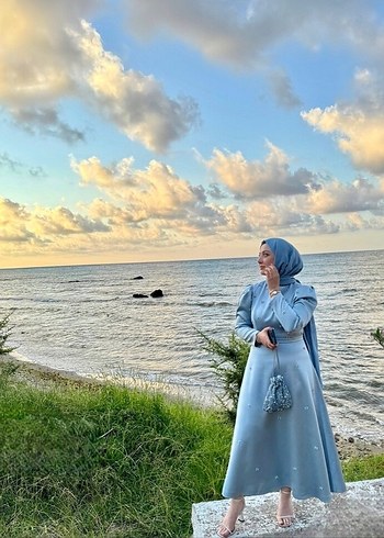 Sarooh couture okyanus abiye - Görsel 5