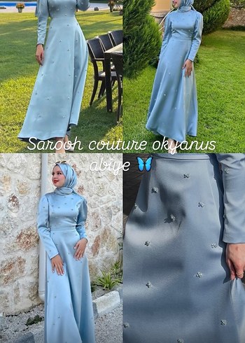 Sarooh couture okyanus abiye - Görsel 3