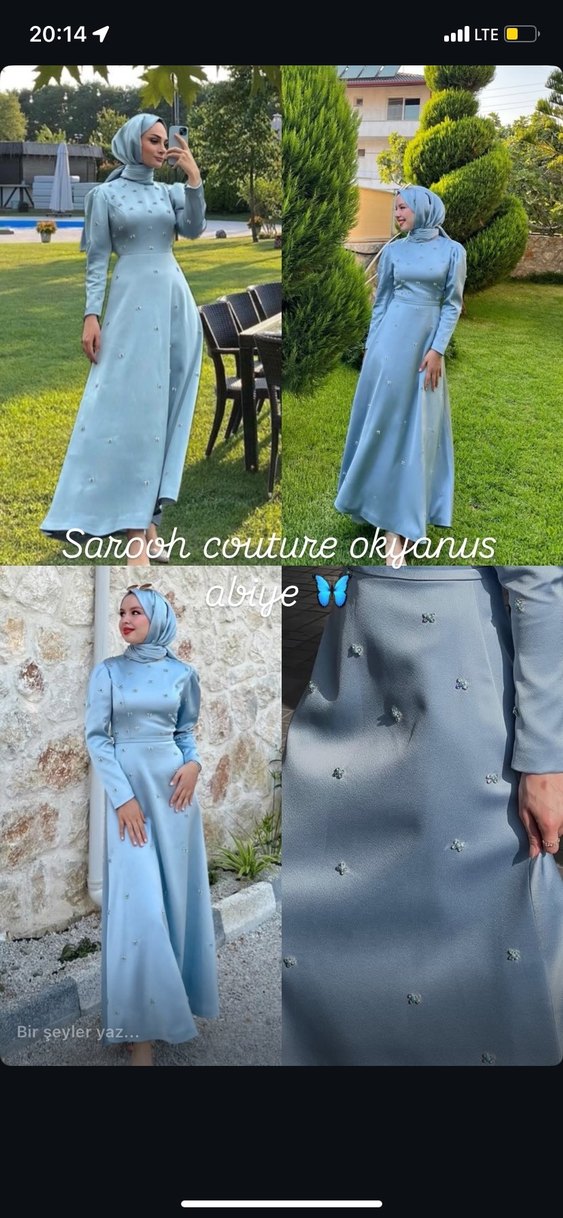 Sarooh couture okyanus abiye - Görsel 3