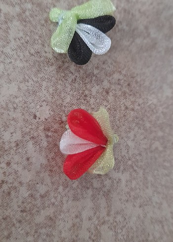 El Yapımı kurdele çiçek adet 2tl - Görsel 4