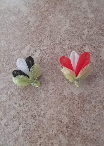 El Yapımı kurdele çiçek adet 2tl - Görsel 3