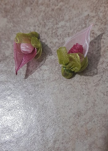 renkli oyalık kurdele çiçek adet 2tl - Görsel 2
