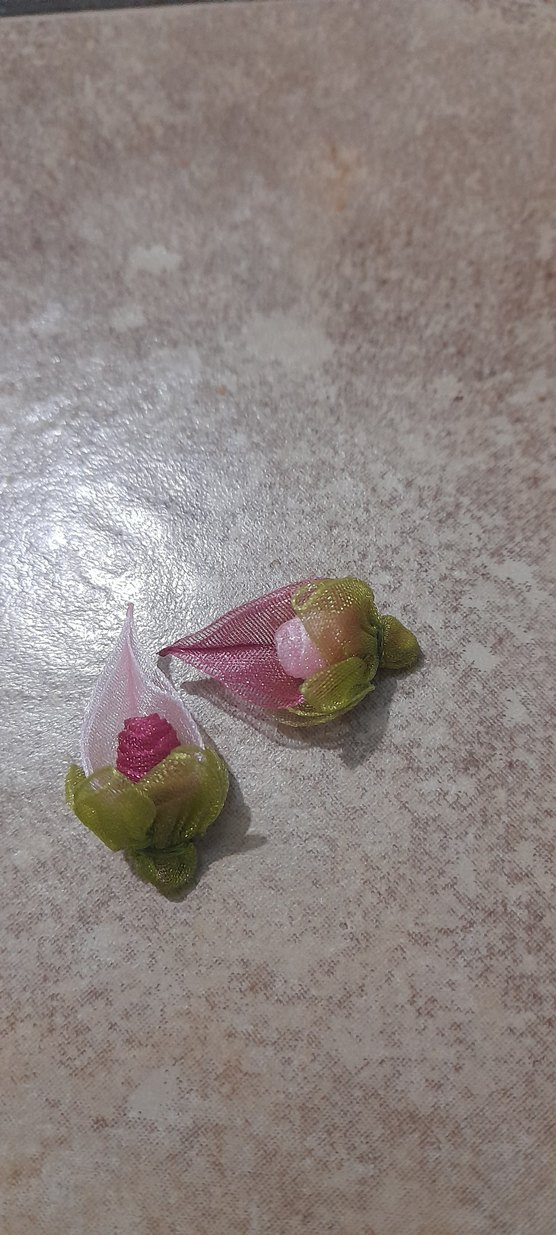 renkli oyalık kurdele çiçek adet 2tl - Görsel 3