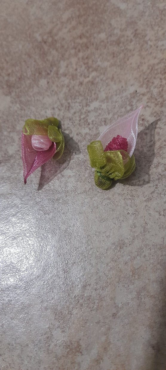 renkli oyalık kurdele çiçek adet 2tl - Görsel 2