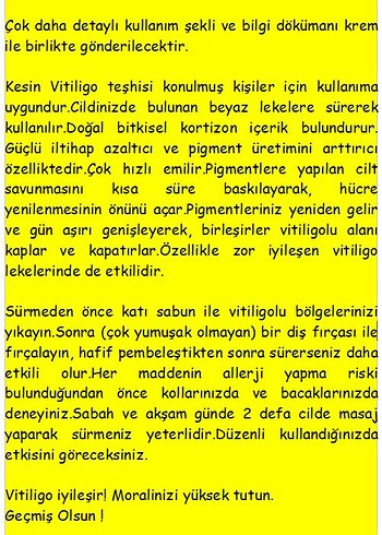 Vitiligo Egzama Kremi - Görsel 3