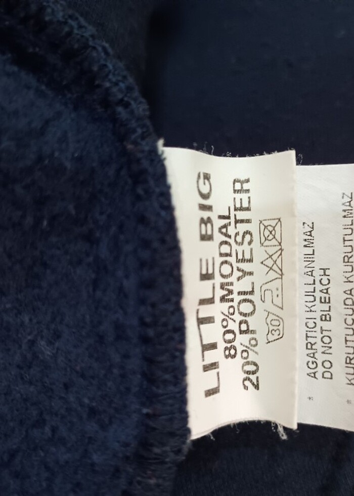 LTB sweatshirt lacivert harika kapüşonlu erkek - Görsel 5