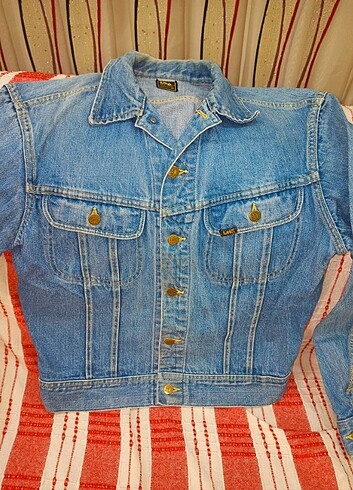 Lee Erkek Vintage kot Ceket Usa orjinal üretimi - Görsel 5