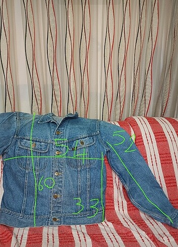 Lee Erkek Vintage kot Ceket Usa orjinal üretimi - Görsel 8