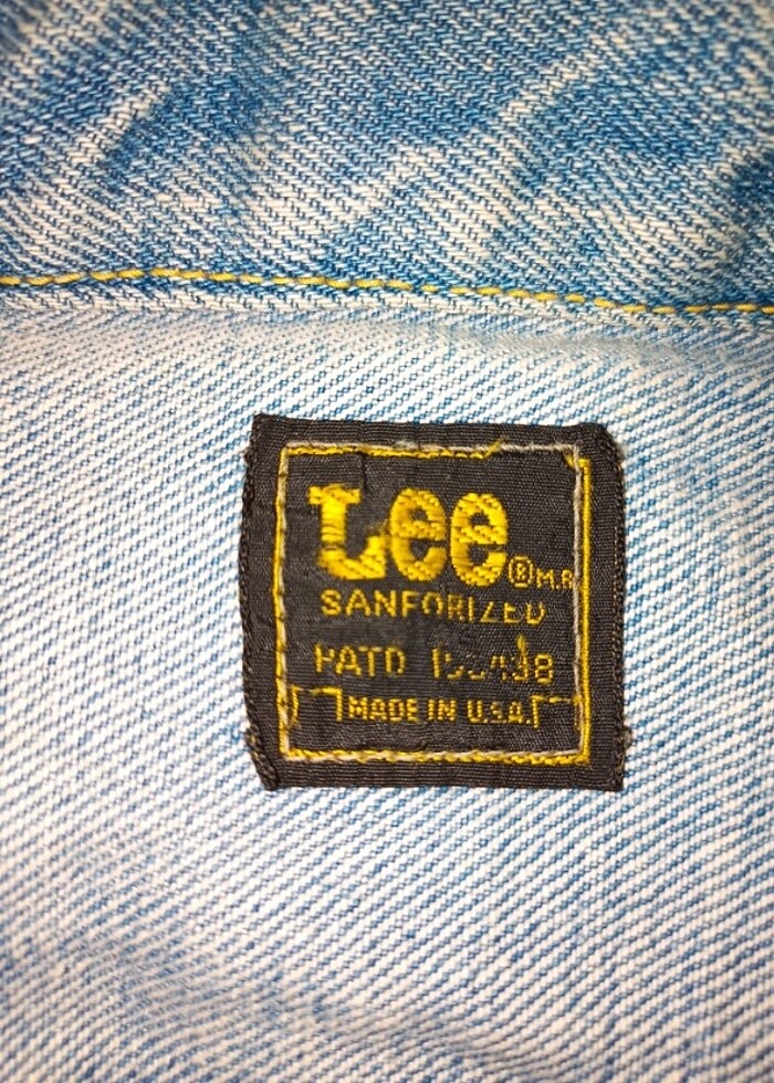 Lee Erkek Vintage kot Ceket Usa orjinal üretimi - Görsel 2