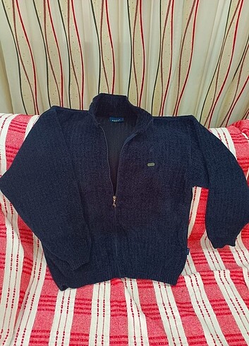 Fermuarlı Triko Erkek kalın Hırka örme ceket - Görsel 2