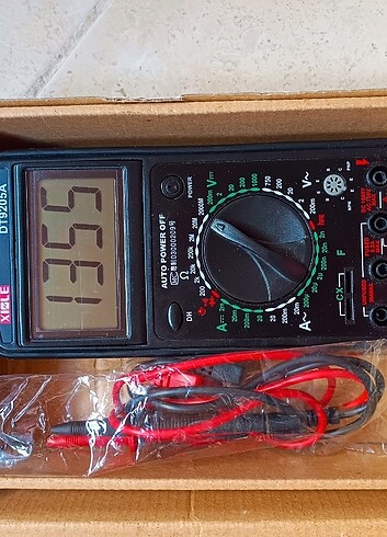 Multimetre volt amper kondansatör transistör ölçer harika - Görsel 5