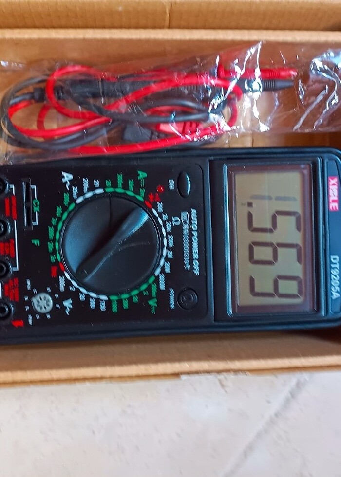 Multimetre volt amper kondansatör transistör ölçer harika - Görsel 2