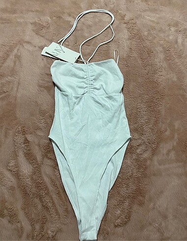 Zara Beyaz Bodysuit