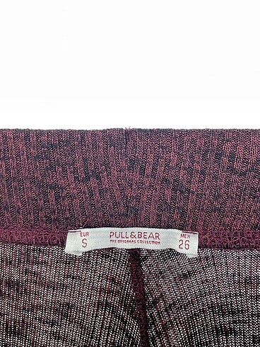 s Beden bordo Renk Pull and Bear Kumaş Pantolon %70 İndirimli.