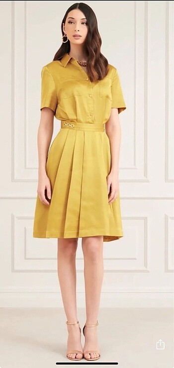 Guess marciano saten elbise