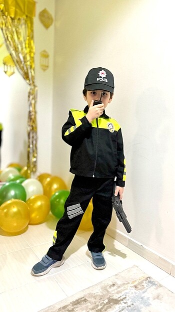 4 Yaş Beden Çocuk polis kostüm