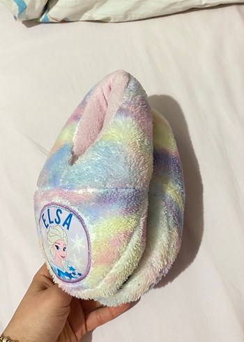 Elsalı Renkli Peluş Ev Terliği - Görsel 4