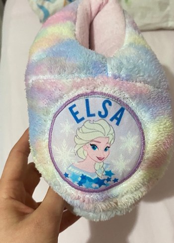 Elsalı Renkli Peluş Ev Terliği - Görsel 3