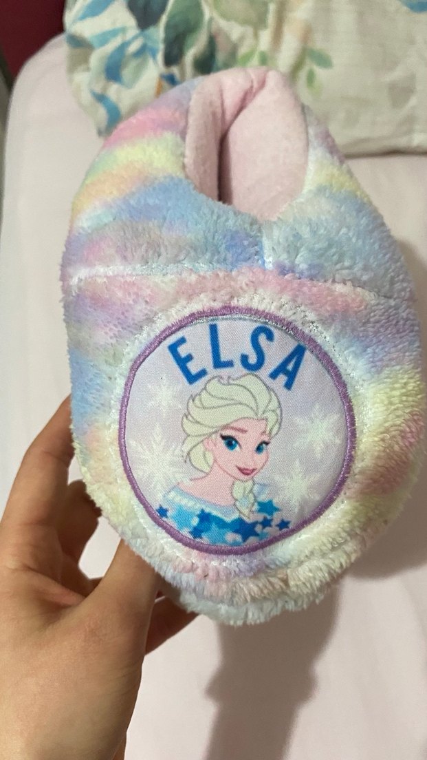 Elsalı Renkli Peluş Ev Terliği - Görsel 3