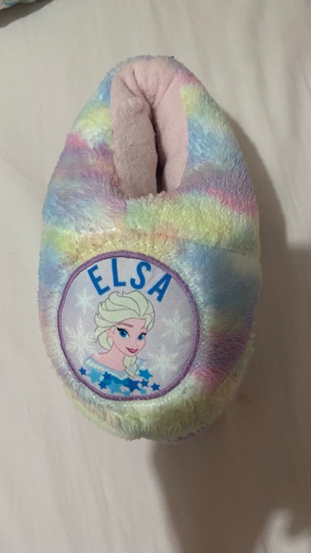 Elsalı Renkli Peluş Ev Terliği - Görsel 2