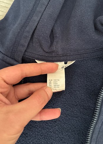 Koyu Mavi Kapüşonlu Erkek Çocuk Sweatshirt - Görsel 2