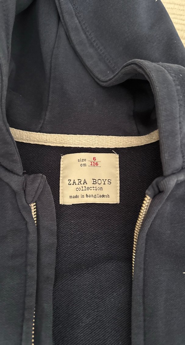 Erkek Çocuk Kapüşonlu Fermuarlı Gri Ceket - Görsel 2