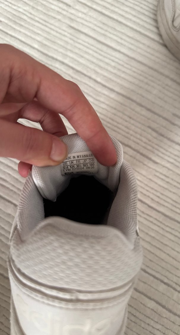 Gri Beyaz Erkek Çocuk Spor Ayakkabısı Velcro - Görsel 3