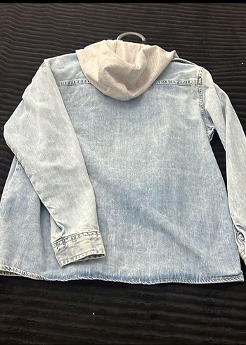LC Waikiki Erkek çocuk mavi Denim Ceket Kapüşonlu Casual