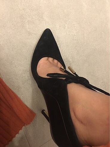 36 Beden siyah Renk İnci stiletto