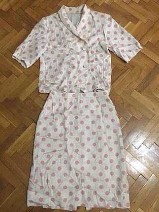 vintage etek ceket takım