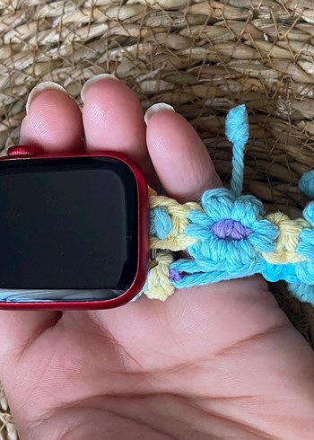 Pastel Çok Renkli Örgülü Apple watch Kayışı - Görsel 4