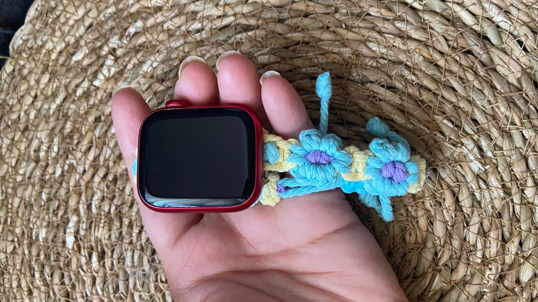 Pastel Çok Renkli Örgülü Apple watch Kayışı - Görsel 4